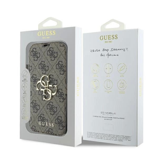 iPhone 16 – Guess 4G Metal Logo dėklas - Rudas 7 iPhone 16 – Guess 4G Metal Logo dėklas - Rudas 7