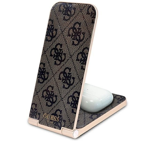 Guess 4G Pattern MagSafe foldable 2in1 15W inductive Įkroviklis  - Rudas 5 Guess 4G Pattern MagSafe foldable 2in1 15W inductive Įkroviklis  - Rudas 5