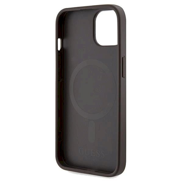 Originalus Guess dėklas 4G Printed Stripes MagSafeiPhone 15/14/13 - Rudas 6 Originalus Guess dėklas 4G Printed Stripes MagSafeiPhone 15/14/13 - Rudas 6