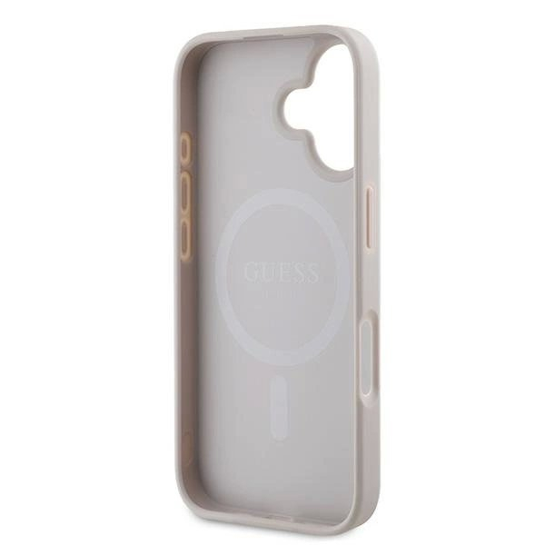 Guess 4G Ring Classic Logo MagSafe iPhone 16 Plus Dėklas - rožinis 6 Guess 4G Ring Classic Logo MagSafe iPhone 16 Plus Dėklas - rožinis 6