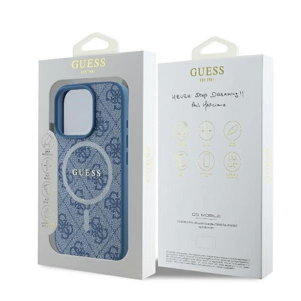 iPhone 16 Pro – Guess 4G Ring Classic Logo MagSafe dėklas - Mėlynas 7 iPhone 16 Pro – Guess 4G Ring Classic Logo MagSafe dėklas - Mėlynas 7