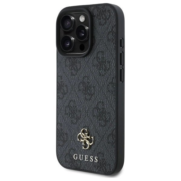 iPhone 16 Pro Guess 4G Small Classic MagSafe dėklas - juodas 1