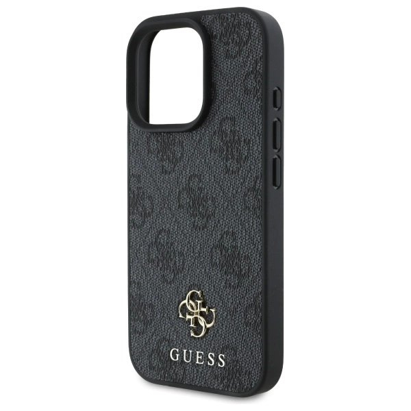 iPhone 16 Pro Guess 4G Small Classic MagSafe dėklas - juodas 5 iPhone 16 Pro Guess 4G Small Classic MagSafe dėklas - juodas 5
