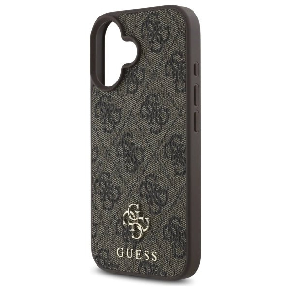 iPhone 16 Guess 4G Small Classic MagSafe dėklas - rudas 5