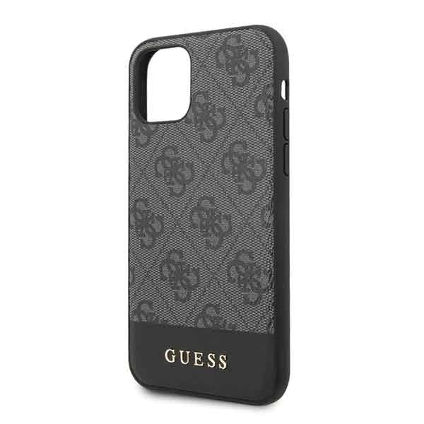 Guess 4G Stripe Collection Dėklas skirtas iPhone 11 6.1" / Xr - Pilkas 2