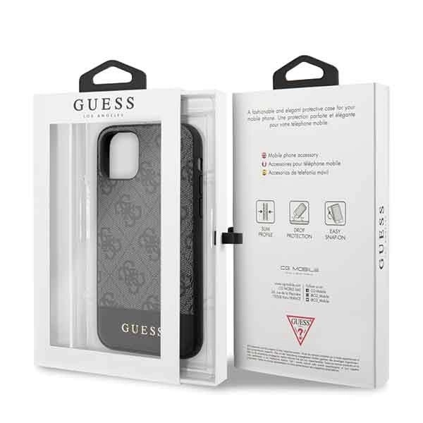 Guess 4G Stripe Collection Dėklas skirtas iPhone 11 6.1" / Xr - Pilkas 6 Guess 4G Stripe Collection Dėklas skirtas iPhone 11 6.1" / Xr - Pilkas 6
