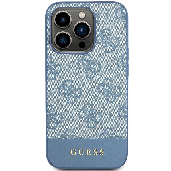 Originalus Guess dėklas 4G Stripe CollectioniPhone 15 Pro - Mėlynas 2 Originalus Guess dėklas 4G Stripe CollectioniPhone 15 Pro - Mėlynas 2