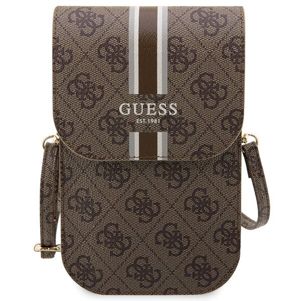 Guess 4G Stripe rankinė – ruda 1 Guess 4G Stripe rankinė – ruda 1