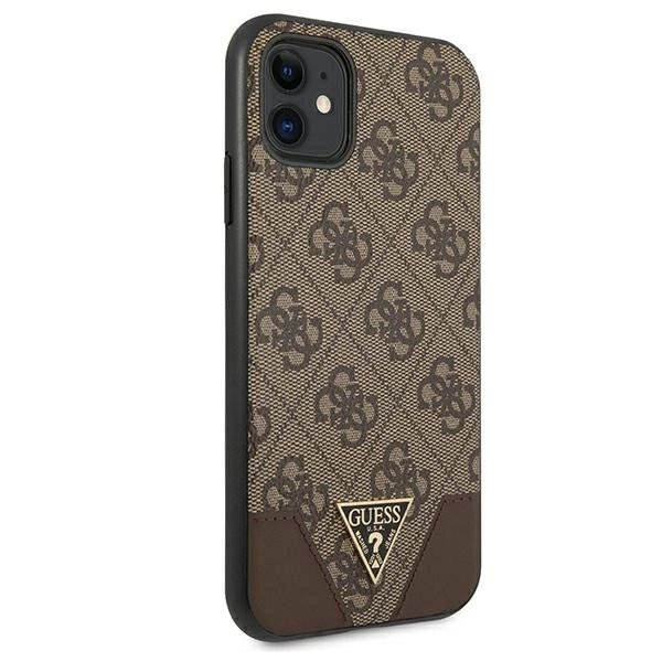 Guess 4G Triangle Collection Dėklas skirtas iPhone 11 6.1" / Xr 6.1" - Rudas 5 Guess 4G Triangle Collection Dėklas skirtas iPhone 11 6.1" / Xr 6.1" - Rudas 5
