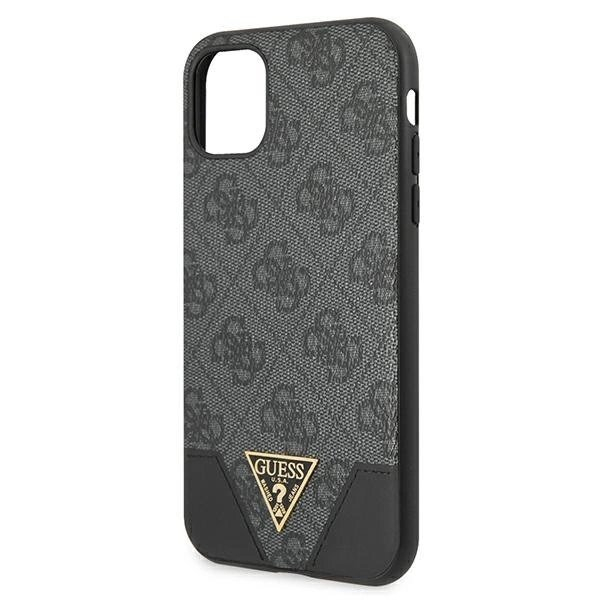 Guess 4G Triangle Collection Dėklas skirtas iPhone 11 6.1" / Xr - Pilkas 2