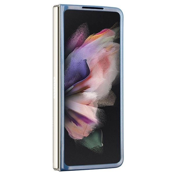 Guess 4G Triangle Strass Dėklas skirtas Samsung Galaxy Z Fold 5 - Mėlynas 2 Guess 4G Triangle Strass Dėklas skirtas Samsung Galaxy Z Fold 5 - Mėlynas 2