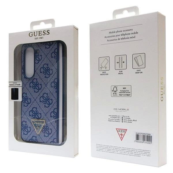 Guess 4G Triangle Strass Dėklas skirtas Samsung Galaxy Z Fold 5 - Mėlynas 6 Guess 4G Triangle Strass Dėklas skirtas Samsung Galaxy Z Fold 5 - Mėlynas 6