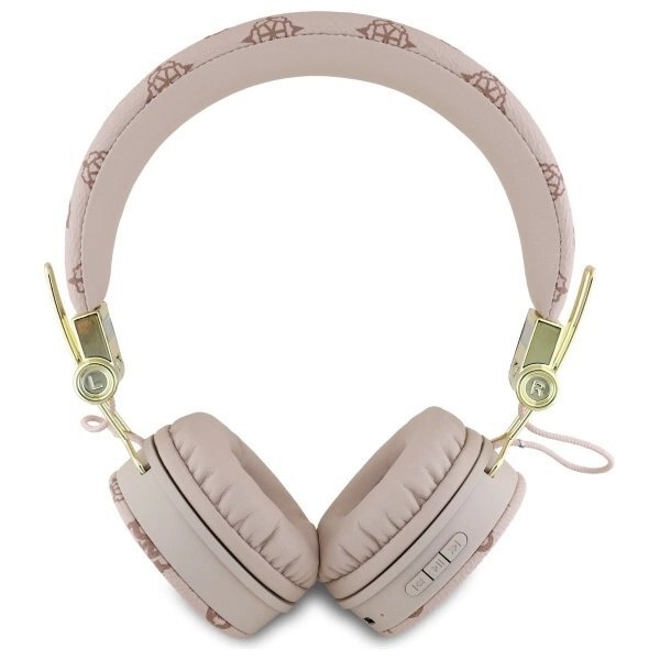Belaidės ausinės Guess ENC GUBH70EPOSMW On-Ear – rudos, Peony Script Round Shape 2