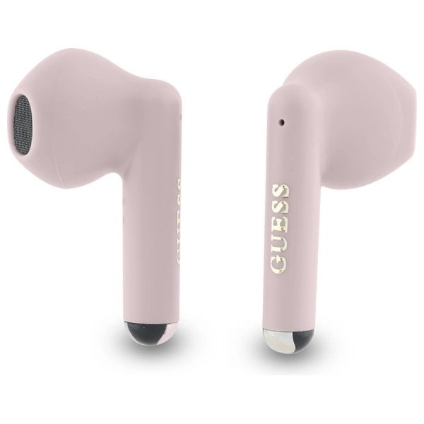 Guess Bluetooth ausinės GUTWSJ14ESGP TWS + docking station rožinis/rožinis Printed Classic Logo 1 Guess Bluetooth ausinės GUTWSJ14ESGP TWS + docking station rožinis/rožinis Printed Classic Logo 1