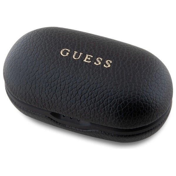 Belaidės ausinės Guess GUTWSPGTSPSK TWS + įkrovimo stotelė – juodos, Grained Classic Logo 1