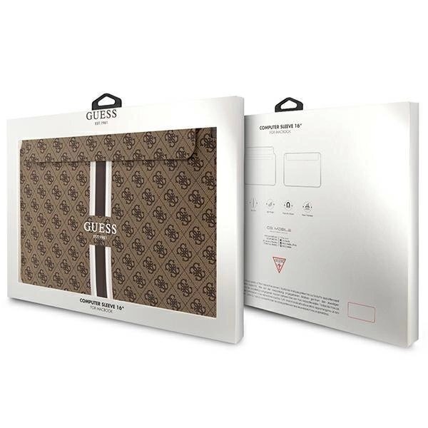 Originalus Guess dėklas case GUCS16P4RPSW 16 Rudas/Rudas 4G Printed Stripes 3 Originalus Guess dėklas case GUCS16P4RPSW 16 Rudas/Rudas 4G Printed Stripes 3