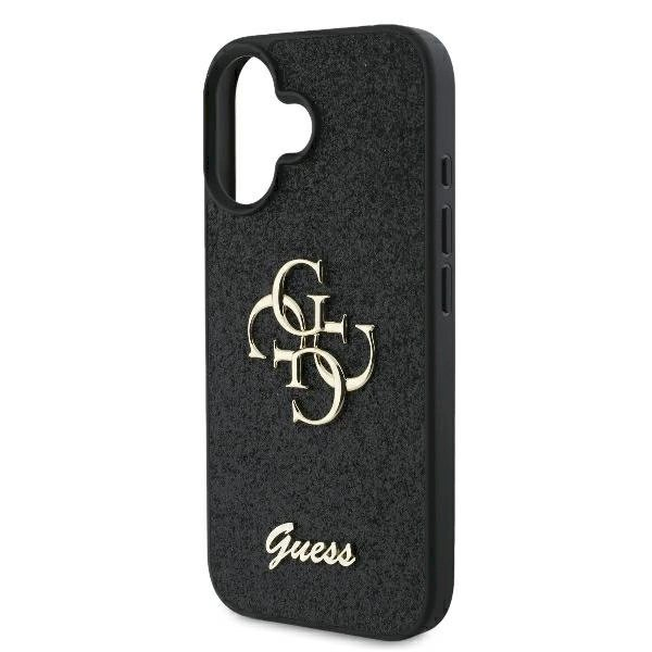 Guess Fixed Glitter Big 4G Dėklas iPhone 16 Plus - juodas 5 Guess Fixed Glitter Big 4G Dėklas iPhone 16 Plus - juodas 5
