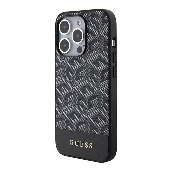 Originalus Guess dėklas GCube Stripes MagSafeiPhone 15 Pro Max - Juodas 1 Originalus Guess dėklas GCube Stripes MagSafeiPhone 15 Pro Max - Juodas 1