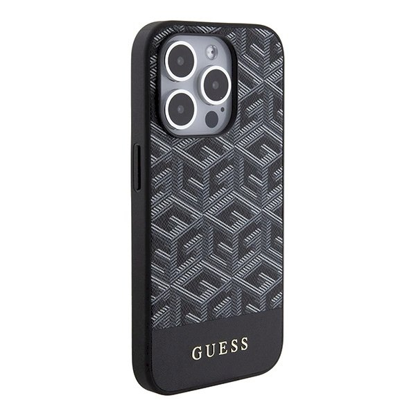 Originalus Guess dėklas GCube Stripes MagSafeiPhone 15 Pro Max - Juodas 3 Originalus Guess dėklas GCube Stripes MagSafeiPhone 15 Pro Max - Juodas 3