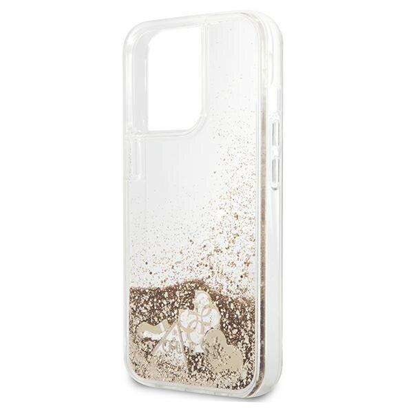 iPhone 13 Pro Guess Glitter Charms dėklas – auksinis 5 iPhone 13 Pro Guess Glitter Charms dėklas – auksinis 5