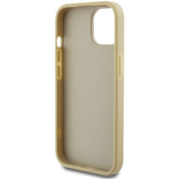 Dėklas Guess Glitter Script Big 4G   iPhone 15 - Auksinis 6 Dėklas Guess Glitter Script Big 4G   iPhone 15 - Auksinis 6