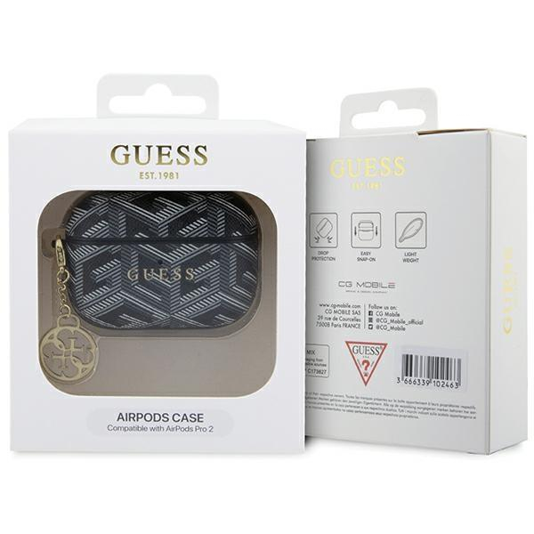 Originalus dėklas Guess GUAP2PGCE4CK case skirta AirPods Pro 2 cover - Juodas GCube Charm 3 Originalus dėklas Guess GUAP2PGCE4CK case skirta AirPods Pro 2 cover - Juodas GCube Charm 3