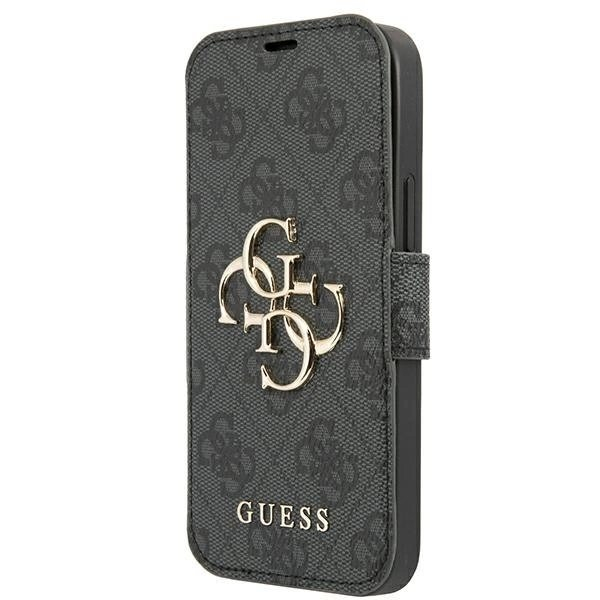 Guess GUBKP13X4GMGGR iPhone 13 Pro Max 6.7&quot; Pilkas/Pilkas book 4G Big Metal Logo