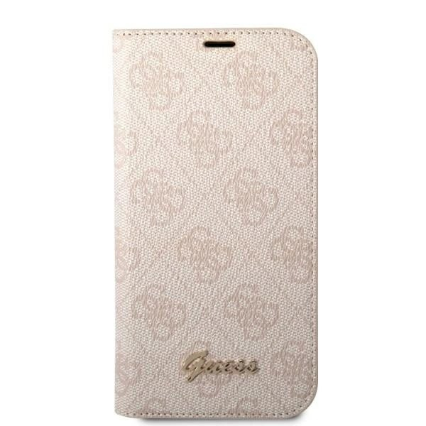 Guess GUBKP14SHG4SHP iPhone 14 6.1 pink / Rožinis book 4G Vintage Gold Logo 2 Guess GUBKP14SHG4SHP iPhone 14 6.1 pink / Rožinis book 4G Vintage Gold Logo 2
