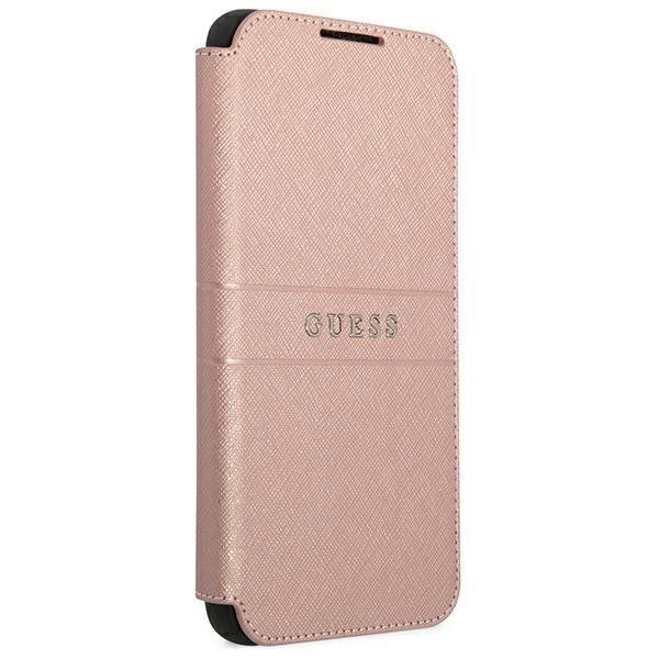 Atverčiamas dėklas Guess GUBKS22MPSASBPI Samsung galaxy S22 Plus S906 Rožinis 2