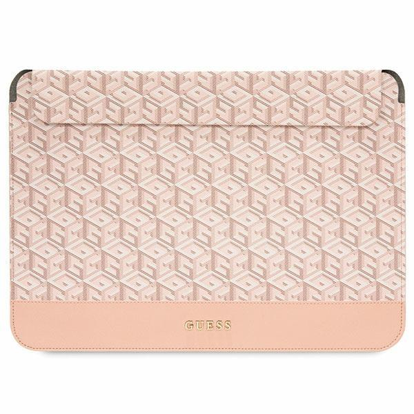 Originalus dėklas Guess GUCS14HGCFSEP 14  case - rožinis GCube Stripes