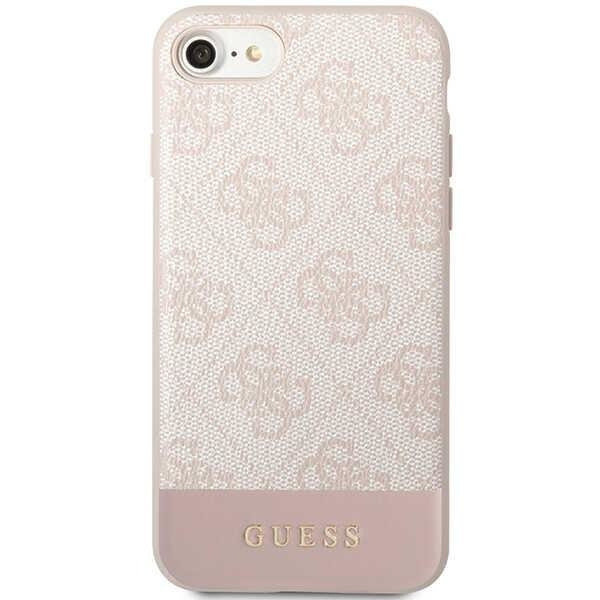 Dėklas Guess 4G Stripe Collection GUHCI8G4GLPI iPhone 7/8/SE 2020/ 2022 Rožinis 2