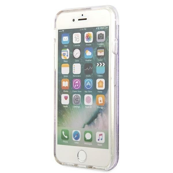 Dėklas Guess Flower Liquid Glitter GUHCI8LFLSU iPhone SE 2022 / SE 2020/7/8 Purpurinis 12 Dėklas Guess Flower Liquid Glitter GUHCI8LFLSU iPhone SE 2022 / SE 2020/7/8 Purpurinis 12