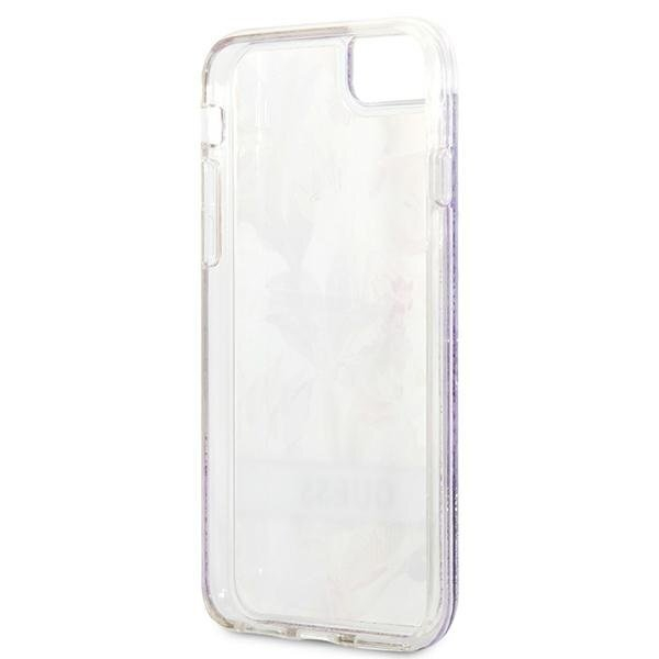 Dėklas Guess Flower Liquid Glitter GUHCI8LFLSU iPhone SE 2022 / SE 2020/7/8 Purpurinis 14 Dėklas Guess Flower Liquid Glitter GUHCI8LFLSU iPhone SE 2022 / SE 2020/7/8 Purpurinis 14