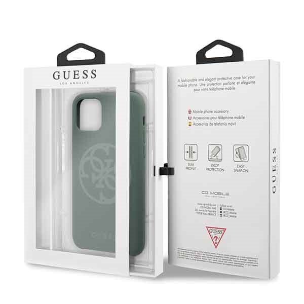 Originalus Guess Dėklas Guhcn58Ls4Gka Iphone 11 Pro Chaki Silicone 4G Tone On Tone  6