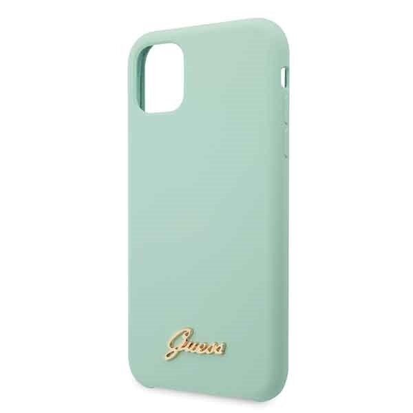 Originalus Guess Dėklas Guhcn58Lslmggr Iphone 11 Pro Žalias Hard Case Silicone Vintage Auksinis Logo 2 Originalus Guess Dėklas Guhcn58Lslmggr Iphone 11 Pro Žalias Hard Case Silicone Vintage Auksinis Logo 2