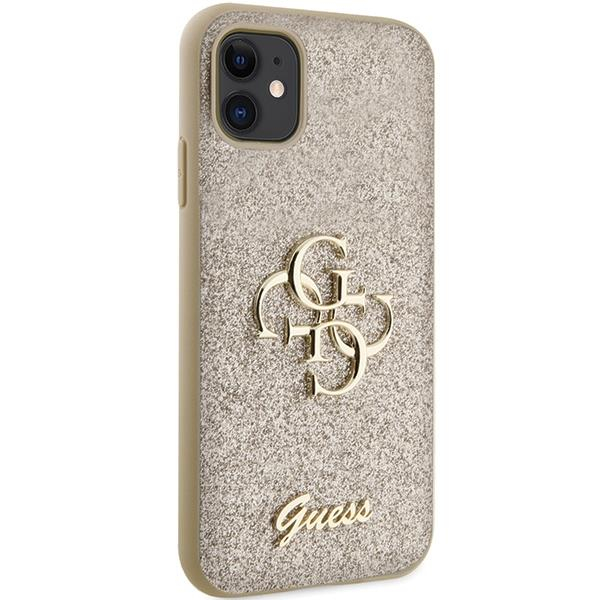 Originalus dėklas Guess GUHCN61HG4SGD case skirta iPhone 11 / Xr - gold Glitter Script Big 4G 3 Originalus dėklas Guess GUHCN61HG4SGD case skirta iPhone 11 / Xr - gold Glitter Script Big 4G 3