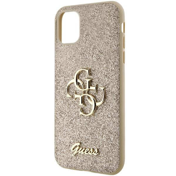 Originalus dėklas Guess GUHCN61HG4SGD case skirta iPhone 11 / Xr - gold Glitter Script Big 4G 5 Originalus dėklas Guess GUHCN61HG4SGD case skirta iPhone 11 / Xr - gold Glitter Script Big 4G 5