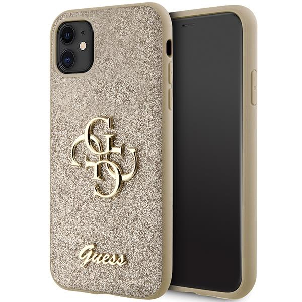Originalus dėklas Guess GUHCN61HG4SGD case skirta iPhone 11 / Xr - gold Glitter Script Big 4G Originalus dėklas Guess GUHCN61HG4SGD case skirta iPhone 11 / Xr - gold Glitter Script Big 4G
