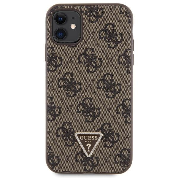 Originalus dėklas Guess GUHCN61P4TDSCPW Case skirta iPhone 11 / Xr - Rudas Crossbody 4G Metal Logo 2 Originalus dėklas Guess GUHCN61P4TDSCPW Case skirta iPhone 11 / Xr - Rudas Crossbody 4G Metal Logo 2