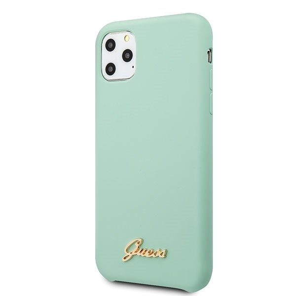 Originalus Guess Dėklas Guhcn65Lslmggr Iphone 11 Pro Max Žalias Hard Case Silicone Vintage Auksinis Logo 1 Originalus Guess Dėklas Guhcn65Lslmggr Iphone 11 Pro Max Žalias Hard Case Silicone Vintage Auksinis Logo 1