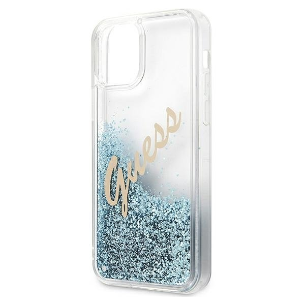 Dėklas Guess GUHCP12LGLVSBL Glitter Vintage Script iPhone 12 Pro Max 6,7" Mėlynas 6 Dėklas Guess GUHCP12LGLVSBL Glitter Vintage Script iPhone 12 Pro Max 6,7" Mėlynas 6
