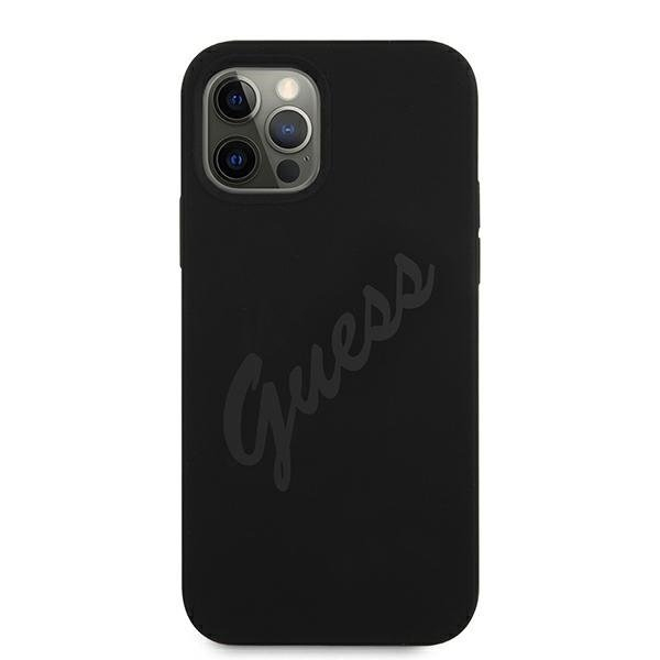 Dėklas Guess GUHCP12LLSVSBK Script Vintage iPhone 12 Pro Max 6,7" Juodas 2 Dėklas Guess GUHCP12LLSVSBK Script Vintage iPhone 12 Pro Max 6,7" Juodas 2