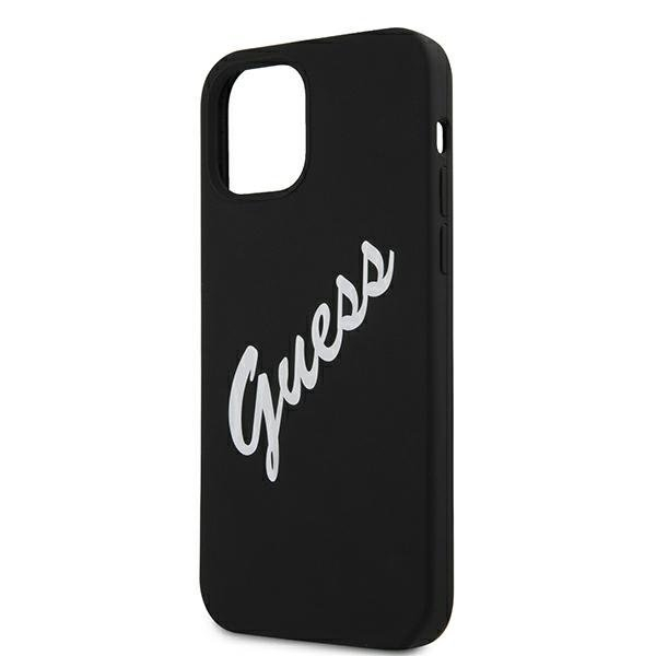 Dėklas Guess GUHCP12LLSVSBW Silicone Vintage iPhone 12 Pro Max 6,7" juodas-baltas 5 Dėklas Guess GUHCP12LLSVSBW Silicone Vintage iPhone 12 Pro Max 6,7" juodas-baltas 5