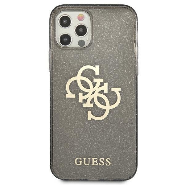 Originalus Guess dėklas GUHCP12LPCUGL4GBK iPhone 12 Pro Max 6.7 Juodas Glitter 4G Big Logo 2 Originalus Guess dėklas GUHCP12LPCUGL4GBK iPhone 12 Pro Max 6.7 Juodas Glitter 4G Big Logo 2