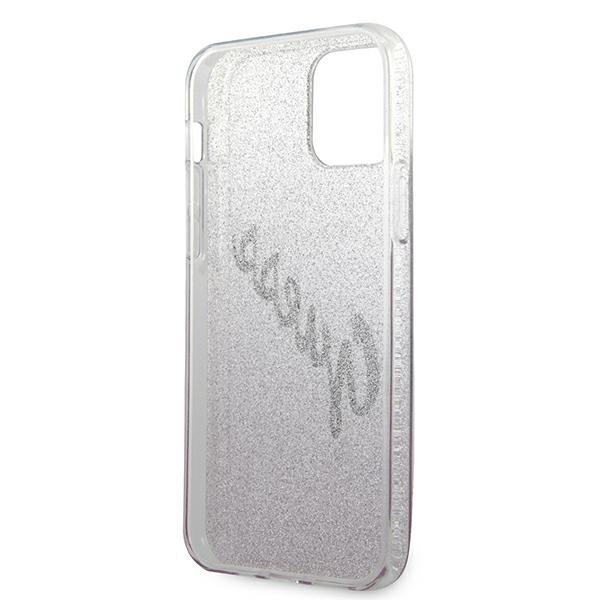 Originalus Guess dėklas GUHCP12MPCUGLSPI iPhone 12/12 Pro rožinis Glitter Gradient Script 6 Originalus Guess dėklas GUHCP12MPCUGLSPI iPhone 12/12 Pro rožinis Glitter Gradient Script 6