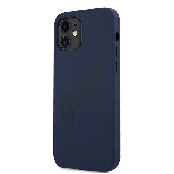 Dėklas Guess GUHCP12SLSVSBL Script Vintage iPhone 12 mini 5,4" Mėlynas 1