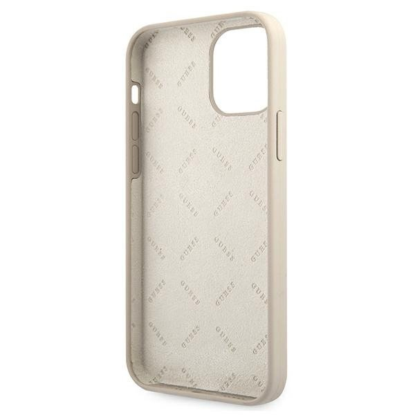 Dėklas Guess GUHCP12SLSVSGP Silicone Vintage iPhone 12 mini 5,4" pilkas-rožinis 6 Dėklas Guess GUHCP12SLSVSGP Silicone Vintage iPhone 12 mini 5,4" pilkas-rožinis 6