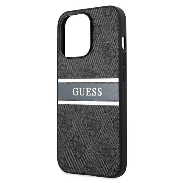 iPhone 13 / 13 Pro Guess 4G Stripe dėklas – pilkas 5 iPhone 13 / 13 Pro Guess 4G Stripe dėklas – pilkas 5