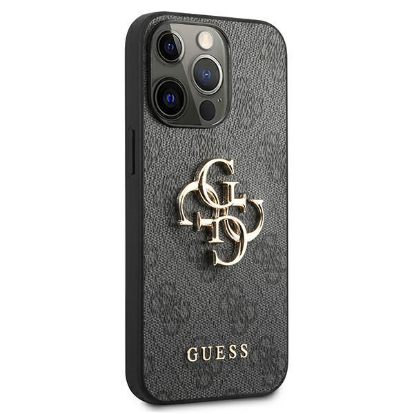 Dėklas Guess GUHCP13L4GMGGR iPhone 13 Pro / 13 6,1" Pilkas 4G Big Metal Logo 3 Dėklas Guess GUHCP13L4GMGGR iPhone 13 Pro / 13 6,1" Pilkas 4G Big Metal Logo 3