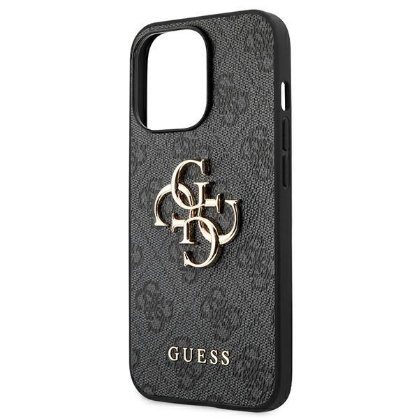 Dėklas Guess GUHCP13L4GMGGR iPhone 13 Pro / 13 6,1" Pilkas 4G Big Metal Logo 5 Dėklas Guess GUHCP13L4GMGGR iPhone 13 Pro / 13 6,1" Pilkas 4G Big Metal Logo 5